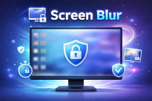 Desktop sperren mit Screen Blur