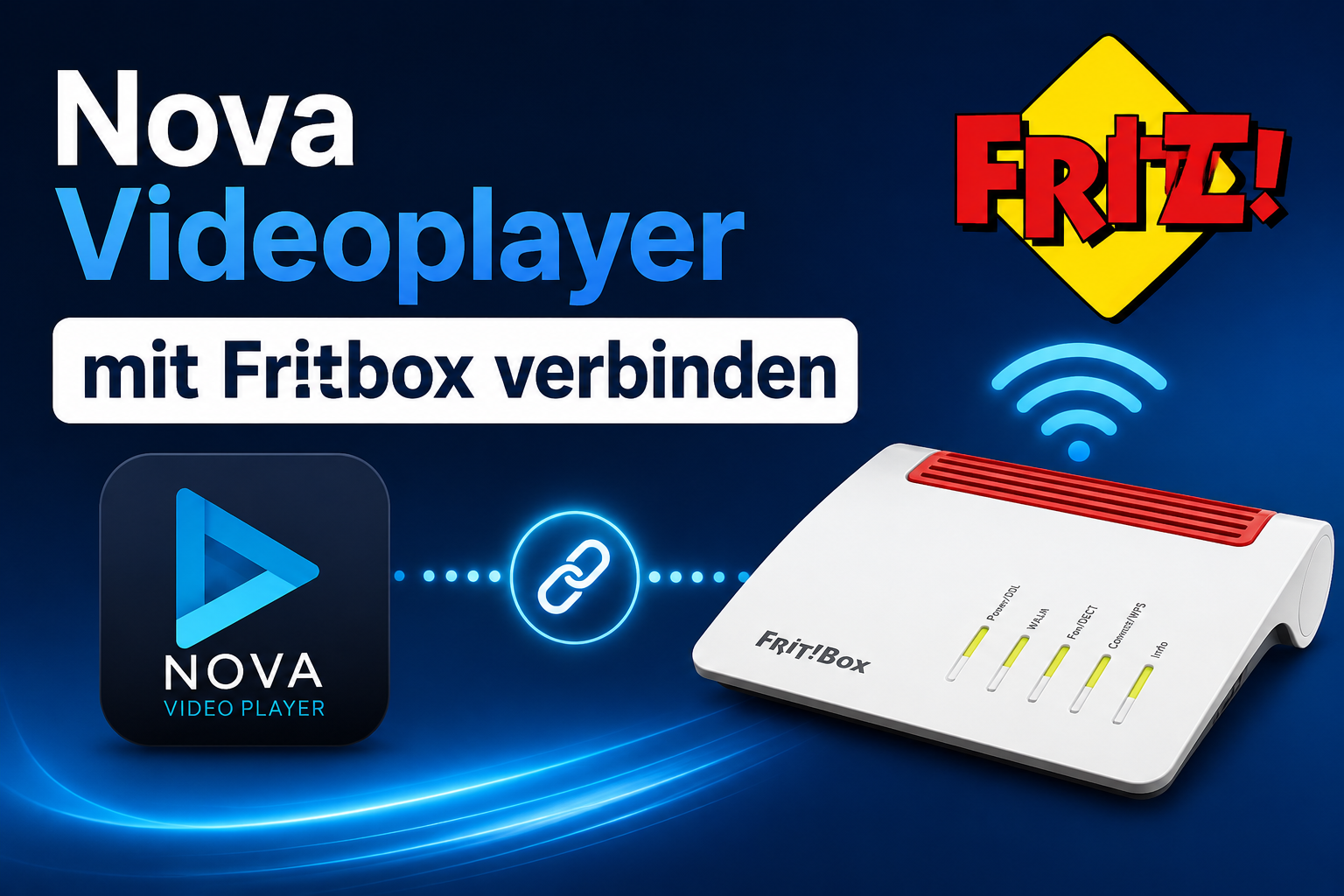 NovaPlayer mit Fritzbox verbinden Tutorial