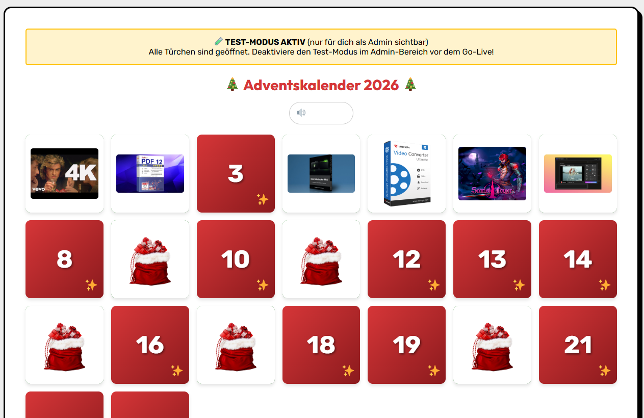 WordPress Adventskalender