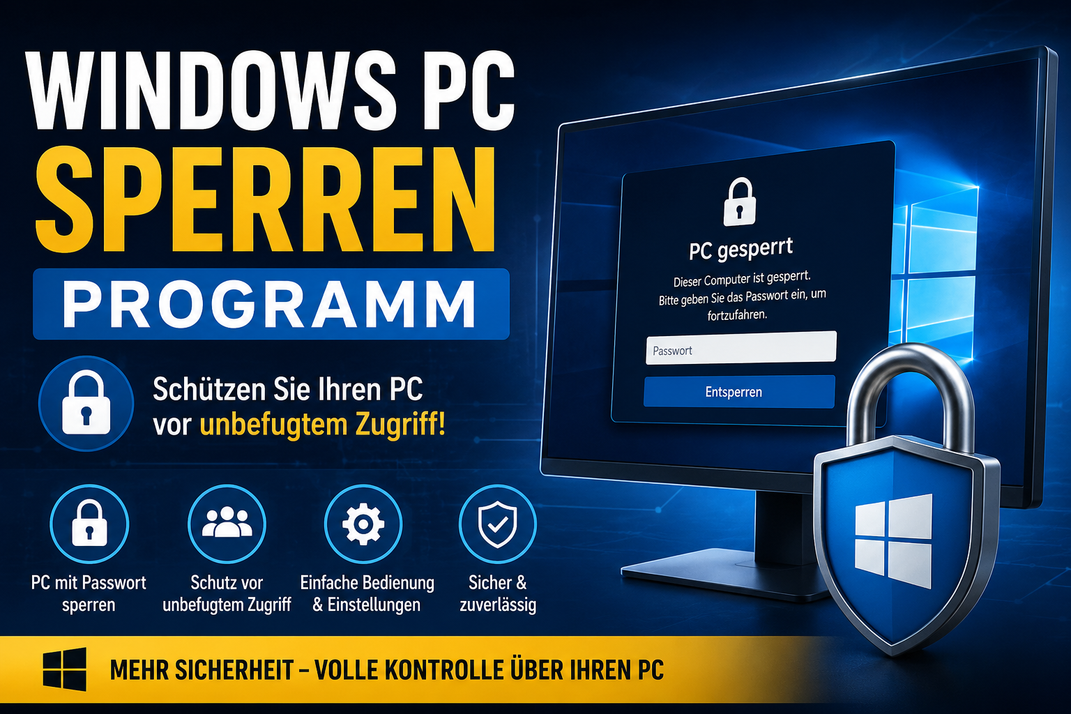Windows PC Sperren